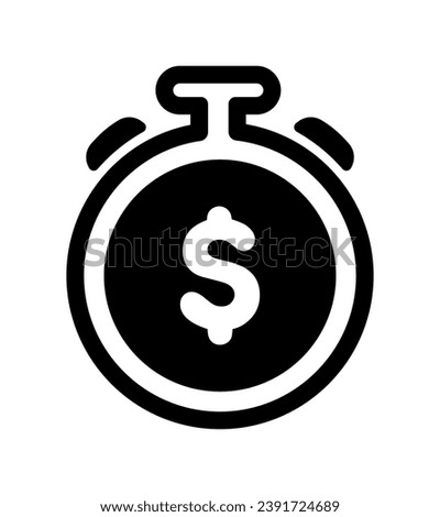 Short selling vector icon illustration