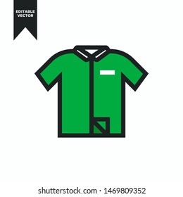 SHORT SHIRT ICON SIMPLE AND FLAT CLIP ART