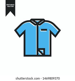 SHORT SHIRT ICON SIMPLE AND FLAT CLIP ART