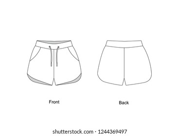 Short shorts, vector 