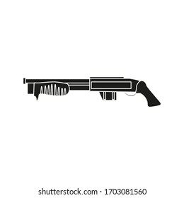 short shotgun, vector on white background