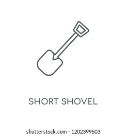 Short Shovel linear icon. Short Shovel concept stroke symbol design. Thin graphic elements vector illustration, outline pattern on a white background, eps 10.