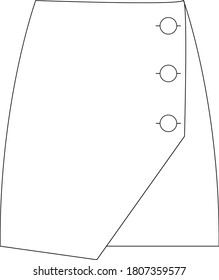short skirt, wrap short skirt