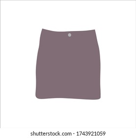 short skirt.Illustration for web and mobile design.
