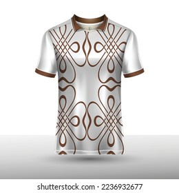 Short sleeve batik t-shirt mockup design