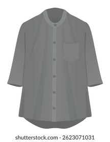 Camisa de manga curta solta. ilustração vetorial