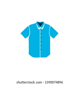 Short sleeve shirt icon colored symbol. Premium quality isolated polo element in trendy style.