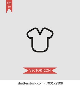 Short sleeve shirts vector icon illustration symbol