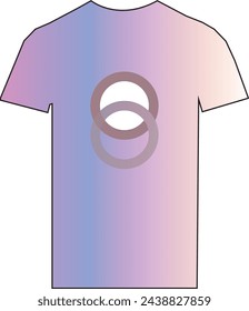 Short sleeve t shirt technical drawing fashion flat sketch vector illustration template