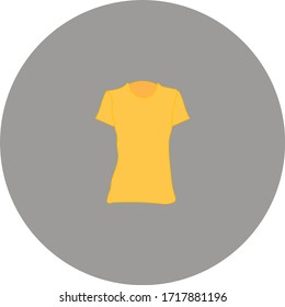 short sleeve t-shirt illustration for web and mobile design.