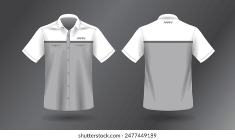short sleeve work shirt design