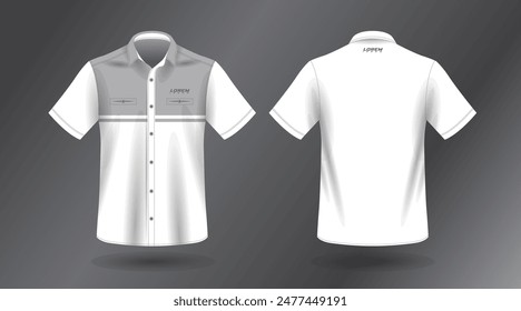 short sleeve work shirt design