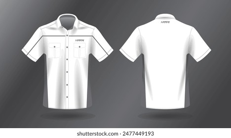 short sleeve work shirt design