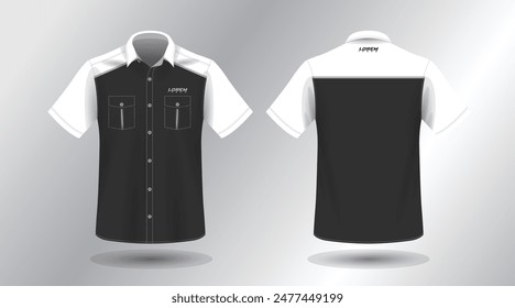 short sleeve work shirt design