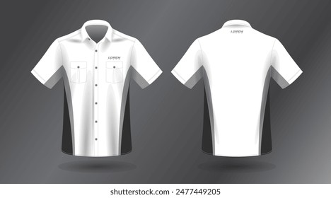 short sleeve work shirt design