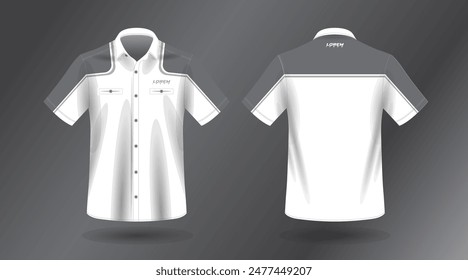 short sleeve work shirt design