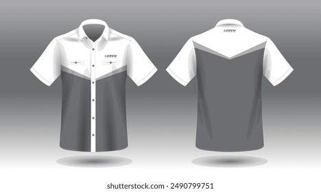 short sleeve work shirt design