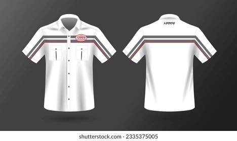 short sleeve work shirt template