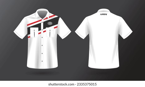 short sleeve work shirt template