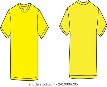Short sleeves , customizable, blank t-shirt template