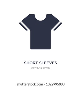 short sleeves icon on white background. Simple element illustration from Sports concept. short sleeves sign icon symbol design.