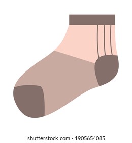 short sock design, Cloth fashion style wear and store theme Vector illustration
