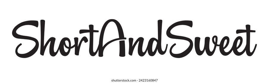 Short and sweet text on white background.