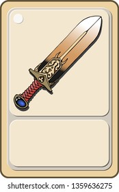 Short sword for game design.
