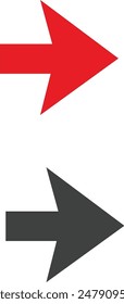 short tail right directional arrows	