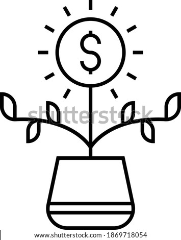 Short term capital appreciation Vector Icon Design, Financier and investors Symbol on White Background, Business Capitalism and Finance Sign, Growth investing Concept