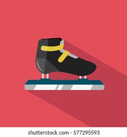 short track sport skates red