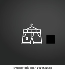Short vector icon. Short concept stroke symbol design. Thin graphic elements vector illustration, outline pattern for your web site design, logo, UI. EPS 10.