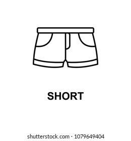 Short vector icon on the white background