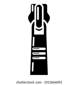 Short zip icon. Simple illustration of short zip vector icon for web