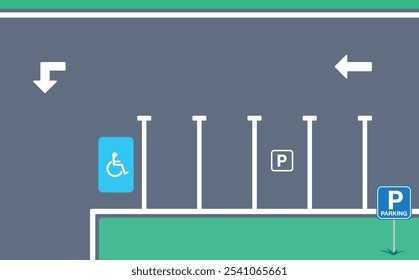 Shortage parking spaces. Parking zone. vector illustration in flat design