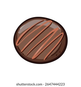 shortbread biscuit cookie cartoon. gingersnap macaron, macaroon wafer, cracker glutenfree shortbread biscuit cookie sign. isolated symbol vector illustration