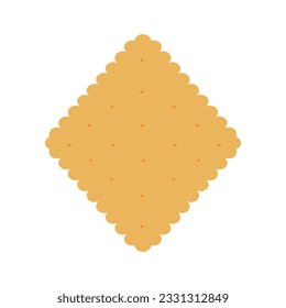 Shortbread cookies on a white background. Vector image.