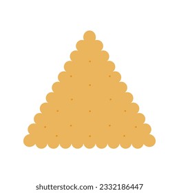 Galletitas de pan rápido en un fondo blanco. Imagen vectorial.
