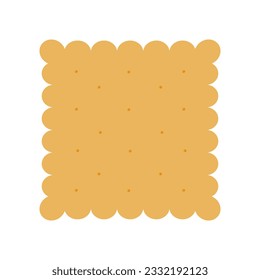 Galletitas de pan rápido en un fondo blanco. Imagen vectorial.