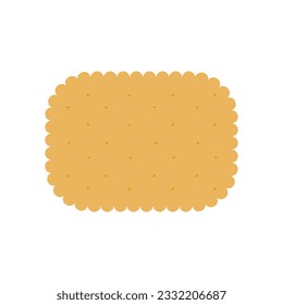 Galletitas de pan rápido en un fondo blanco. Imagen vectorial.