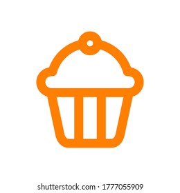 Shortcake icon design. Simple sign and symbol illustration. Food vector concept
