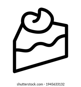Shortcake icon isolated vector illustration. High quality black style vector icon