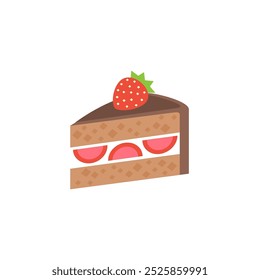 Icono de Shortcake. Diseño de Ilustración vectorial.
