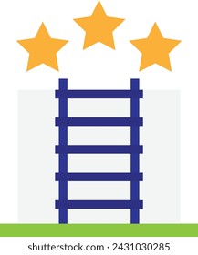 Shortcut Goal Target Icon Vector Flat Illustration