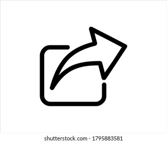 Shortcut Icon Vector On White Background