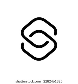 Shortcut script app vector icon, Outline style, isolated on white Background.