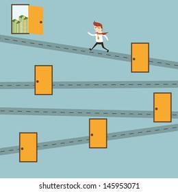 Shortcuts businessman
