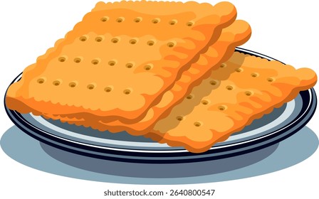 shortcuts pastry cookies without background on blue plate