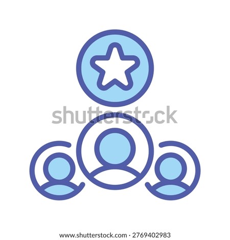 Shortlist Candidates Vector Line Icon for Human Resources and Recruitment