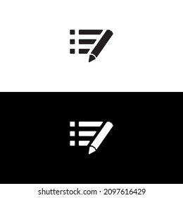 Shortlist icon isolated of flat style design on white background